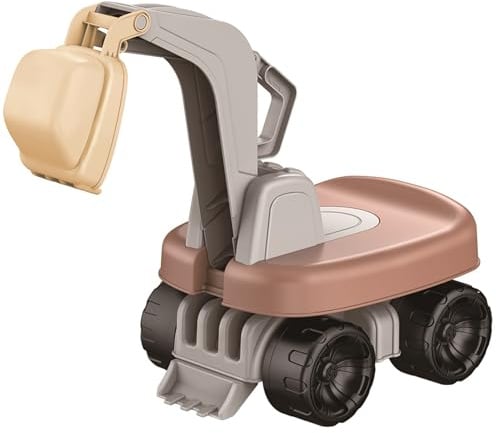 Generisch Sitzbagger Kinderbagger 360° drehbar – robuster Schaufelbagger aus Kunststoff mit Stahlachsen, bis 50 kg belastbar, realistische Funktionen, Spielzeugbagger ab 3 Jahren