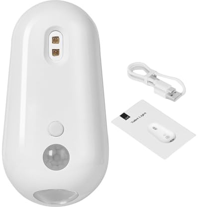 Porceosy Luz nocturna para inodoro con sensor de movimiento con esterilización UV, recargable por USB-C, a prueba de salpicaduras, luz nocturna multicolor, lámpara de baño de detección inteligente
