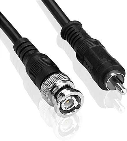 SIENOC 1m Coaxial/Coaxial RG59 RCA Macho a BNC Macho Conector M/M Audio Video Cable AV