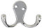 Fort Fasteners Robe Hooks Twin Chrome Plated Pack of 3