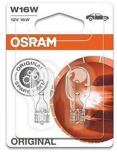 OSRAM 921-02B W16W 12V 16W W2,1x9,5d Lampen Doppelblister Rückfahrlicht Blinker
