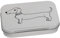 Azeeda 95mm 'Sausage Dog' Metal Hinged Tin/Storage Box (TT00037451)