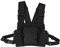 Fosa Gegensprechanlage Hochwertiger Nylon Walkie-Talkie Brusttasche Universal-Hands-Free Einstellbare Tasche im Dienst für Gegensprechanlage Sprechfunkgeraet,Schwarz