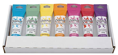 Colour Splash Food Colouring Gel (Rainbow Colours 7 Set)