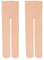 Bezioner Collants de Ballet Danse Pour Enfants et Adultes, Rose clair et Blanc (2 paires Beige, Small)