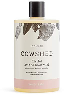 Cowshed Indulge Blissful Bath & Shower Gel - 500 ml - Vegan Body Wash for Women | Parabens Free Spa Ladies Shower Gels | Moisturising Bath Gel for Women - Hydrating Natural Body Wash