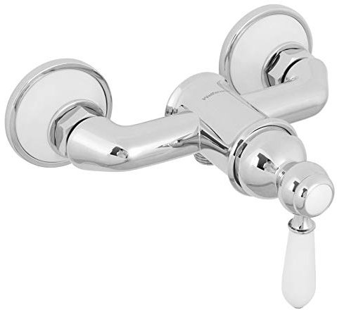 Welfenstein Retro Duscharmatur DA-LX Nostalgie Aufputz Messing verchromt Keramik