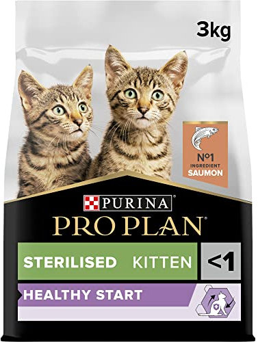 PRO PLAN Sterilised Kitten Healthy Start Lachs, 3 kg