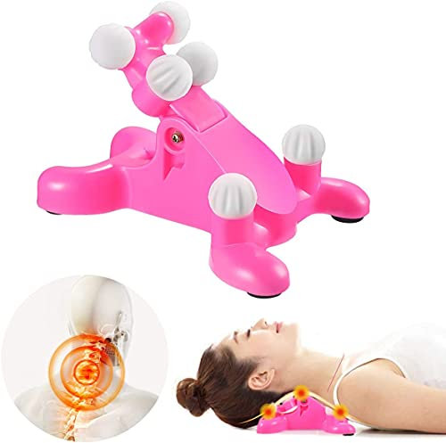 Dispositivo di massaggio cervicale della trazione del collo, massaggio della palla di massaggio del silicone, attrezzatura di trazione cervicale per sollievo dal dolore alla pressione della spalla