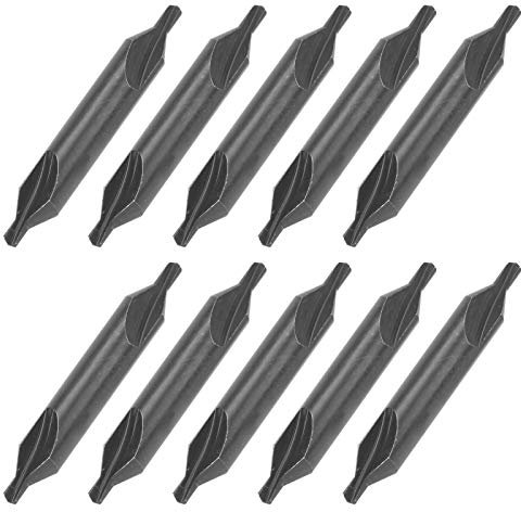 10 Pcs Center Drill Bits Set 3mm HSS Center Drill Lathe Mill Combined Centre Drill Countersink Tools for Lathe Metalworking
