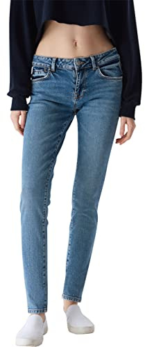 LTB Damen Jeans Nicole Skinny Fit - Blau - Sevita Wash W26-W33 Stretch Baumwolle, Größe:26W / 32L, Farbvariante:Sevita Wash 54038