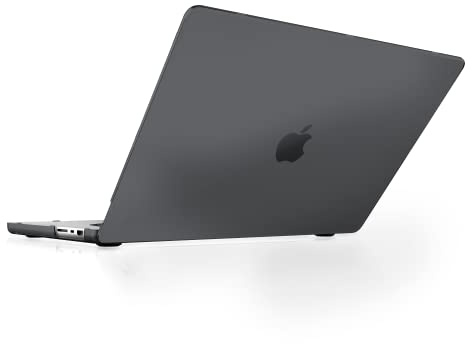 STM Studio-Hülle für MacBook Pro 14 Zoll M1 2021, M2 2023, M3 2023 A2442, A2779, leichte transparente Kunststoff-Hartschale mit erhöhten strukturierten Füßen, um EIN Verrutschen zu verhindern -