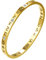JewelryWe Damen Armreif Römische Ziffern: Gold Edelstahl Zirkonia Liebe Armband 5mm breit mit Schließe und römische Zahlen Freundschaft Armspange für Frauen Freundin Ehefrau