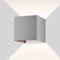 Metzler LED Wandleuchte in Graualuminium RAL 9007 Up-Down-Light IP 65 warmweiß, Wandlampe 9 W, 3000 K, Außenlampe eckig mit einstellbarem Lichtkegel, Leuchte für Innen- und Außenbereich