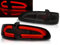 Led LightBar Rückleuchten in rot matt für Seat Ibiza 6L 2002-2008- E-Zeichen red smoke