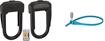 Hiplok D Wearable Bicycle D/U Lock and B0001102 Z LOK Armoured Security Tie & Bike Lock, Single,Cyan