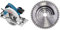 Bosch Professional Handkreissäge GKS 85 (2.200 Watt, Sägeblatt-Ø: 235 mm, 1x Kreissägeblatt, im Karton) + Kreissägeblatt Optiline Wood (für Holz, 235 x 30 x 2,8 mm, 48 Zähne, Zubehör Kreissäge)