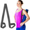 TrySalar Yogamatten-Gurt, Tragegurt, verstellbare Schlaufen, Halter, Yoga-Matte, Träger, Slap-Band-Geschirr, tragbarer Schultergurt, Fitness, Pilates, Dehngurte zum Tragen aller Mattengrößen (Grey)