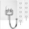 TUPNE Lot de 10 grands crochets adhésifs pour accrocher des muraux robustes kg - imperméables transparents sacs, salle bain, douche, cuisine, extérieur, tasses,