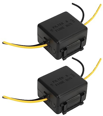 Auto-Netzfilter, 2 Stück, 12 V, Störungssicher, Rauschunterdrückung, Zuverlässiger Stereo-Netzteilfilter für Equalizer, Verstärker