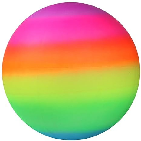 JOCXZI 1 PCS regenbogenball-PVC Regenbogen Ball, Spielball, 9 Inch Fußball Wasserball Strandball für Indoor Outdoor (9 Inch)
