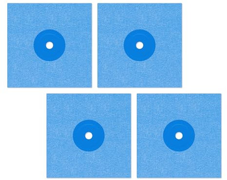 Isolbau Wandmanschette P3 Blau - 4 Stück 120 mm Dichtband - Wasserdichte Manschette für Sanitär, Dusche, Bad, Fliesen, Isolierung Abdichtung Dichtmanschette für Innen- & Außenbereich