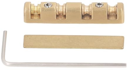 Brass Guitar Nut for 6 String St Electric Guitars Height Adjustable compatible with Stratocaster St Style Guitar