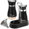 BNGXR Salière et Poivrière Set, 120ml Acier Inoxydable Poivriere, Salière à Épices, Pots à épices,distributeur d'épices pour cuisine,pour Maison Cuisine Épices Restaurant Camping(noir)