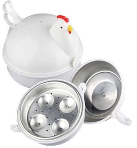 ARMYJY Microwave Oven Egg Cooker, Steam Boiler with Detachable Shell Steamer, Nutritious Breakfast