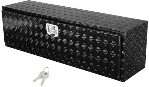 VEVOR Truckbox Werkzeugbox, Unterboden-Anhängerbox, Werkzeugkasten 1524 x 432 x 457 mm Pickup-Aufbewahrungsbox, Aluminiumlegierung, 50 kg belastbarer Werkzeugkasten, abschließbare Aufbewahrungsbox