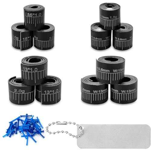 Nastri di piombo molli da pesca, 0.6/1 mm Bilancia Foglio di Piombo Rotolo di Pesca Sinkers Pesi, con Seat di Piombo e Strumento di rotolamento del Piombo (12 Rolls)