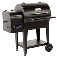 GEDA Grill Pelletsmoker 'Odin' 80°C - 265°C, Pelletgrill mit Direkt Feuer, Räucherofen inkl. Fleischsonde, ausklappbare Ablage, Smoker ('ODIN 65', digitale Controller)