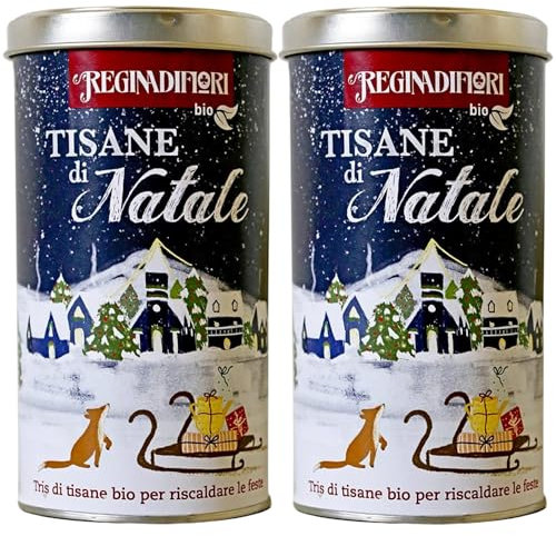 Set di 2 Lattine di Tisane di Natale (24 filtri assortiti da 3gr)