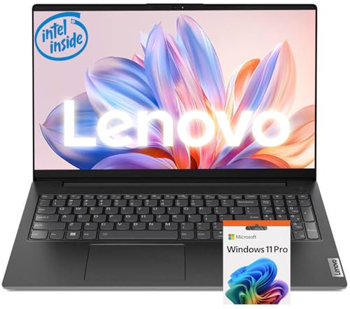 Lenovo Notebook aziendale serie V15 • 32 GB di RAM • 1,5 TB di memoria (SSD da 1 TB + 512 GB esterni) • Display 15.6 FHD (1920 x 1080) • Luce blu • CPU Intel • Porta Ethernet • Batteria a lunga durata