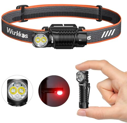 Wurkkos HD12 LED-Stirnlampe ist eine superhelle 850-Lumen-Mini-AA-Stirnlampe mit Wasserdichtigkeitsklasse IP68 und eignet sich für Outdoor-Aktivitäten wie Laufen und Angeln