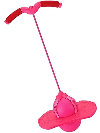 VICASKY Bouncing Ball Mit Griff Lustiges Sportspielzeug Für Junge Mädchen Outdoor Fitnessball Spielzeug Für Freizeitgestaltung Grifffarbe Zufällig