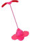 VICASKY Sportzubehör flummies f�r hupfball für Spielzeugball für draußen Spielzeugball mit Gummiseil Springball mit Griff Übungsball Rosa