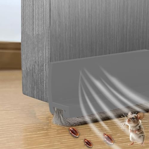 ZZJTPA Paraspifferi per Porte, Striscia di tenuta per porta di casa auto - adesivo anti insetti anti - polvere insonorizzata porta della camera da letto in silicone (grigio)