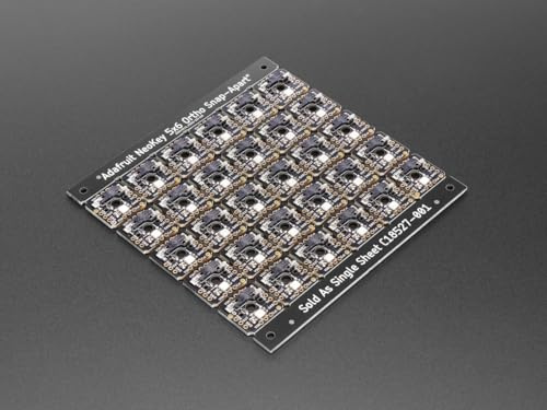 Adafruit NeoKey 5x6 Ortho Snap-Apart Mechanical Key Switches mit NeoPixel für MX kompatible Taster, 5157