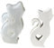 Sehuby Silikonform für Kätzchenfiguren, zum Basteln von ausgehöhlten Herzen, Katzen, Skulptur, Gießharze, Form für Seife, Aromatherapien, Kerzenherstellung