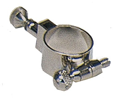 Soporte atril de trompeta plateado,Ø 14 mm