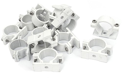 Aexit 12stk Zwingen, Klemmen & Spanner 25mm Dmr Wandmontiert Aluminium Legierung Rohrschellen und-Schraubzwingen Rohrschelle Klemmverschluss