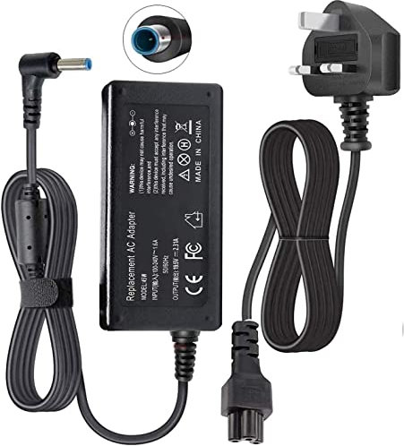 45W Laptop Charger for HP, GwcLy 19.5V 2.31A Power Adapter Compatible with HP Stream 11 13 14 Series, Elitebook Folio, Spectre Ultrabook, Pavilion Touchsmart and More(4.5mm * 3mm)