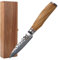 zayiko Minami Premium Officemesser mit 9 cm Klinge gefertigt aus 67 Lagen echtem Damaststahl mit Hammerschlag und Olivenholzgriff I Holzbox I Damastmesser Küchenmesser und Profi Kochmesser