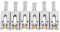 6PCS Guitare Saddle Bridge Set Metal Roller Bridge Pièces de Rechange pour Tele 6 String Guitar Replacement Use(Argent)