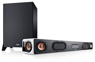 Teufel Cinebar Ultima Power Edition Soundbar Subwoofer Bluetooth mit aptX HDMI Heimkino Musik Weiß
