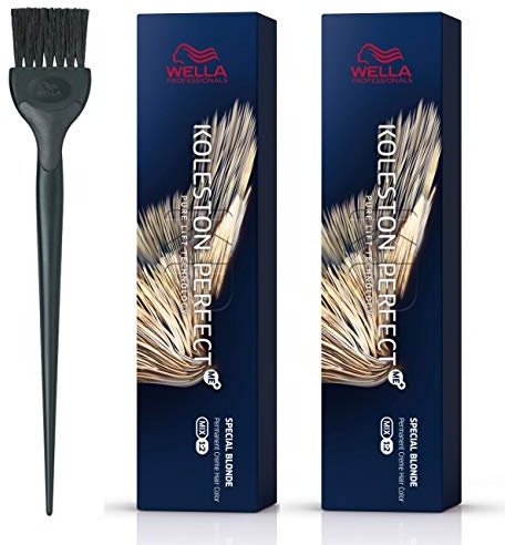 Wella Koleston Perfect Me+ 12/1 Lot de 2 pinceaux de couleur Blond cendré 60 ml