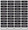 foliado® Klebeeiketten für Ordner beschriftet Bögen Set 50x15mm Sticker Büro Haushalt Arbeit Klebeetiketten wasserfest (2 x 48 Stück) APD-028