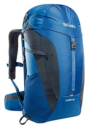 Tatonka Wanderrucksack Storm 30l Recco mit Rückenbelüftung und Regenschutz - Leichter, bequemer Rucksack zum Wandern mit RECCO-Reflektor - Damen und Herren - 30 Liter (blue)