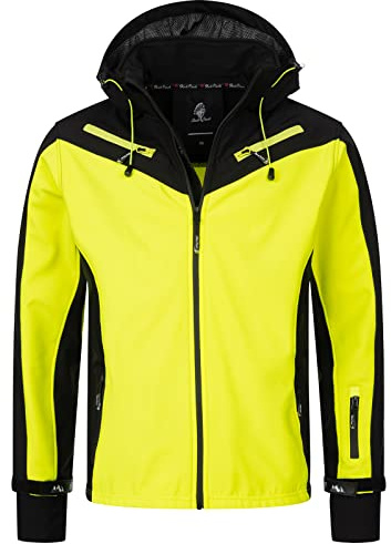 Rock Creek Softshelljacke Herren Outdoor H-286 | Wasserabweisende Übergangsbekleidung, funktionale Wanderjacke für Männer, Camping, Freizeit und wechselhaftes Wetter